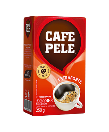 Pacote de Café Pelé Torrado e moído Extraforte Vácuo 250g