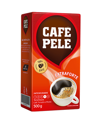 Pacote de Café Pelé Torrado e moído Extraforte Vácuo 500g